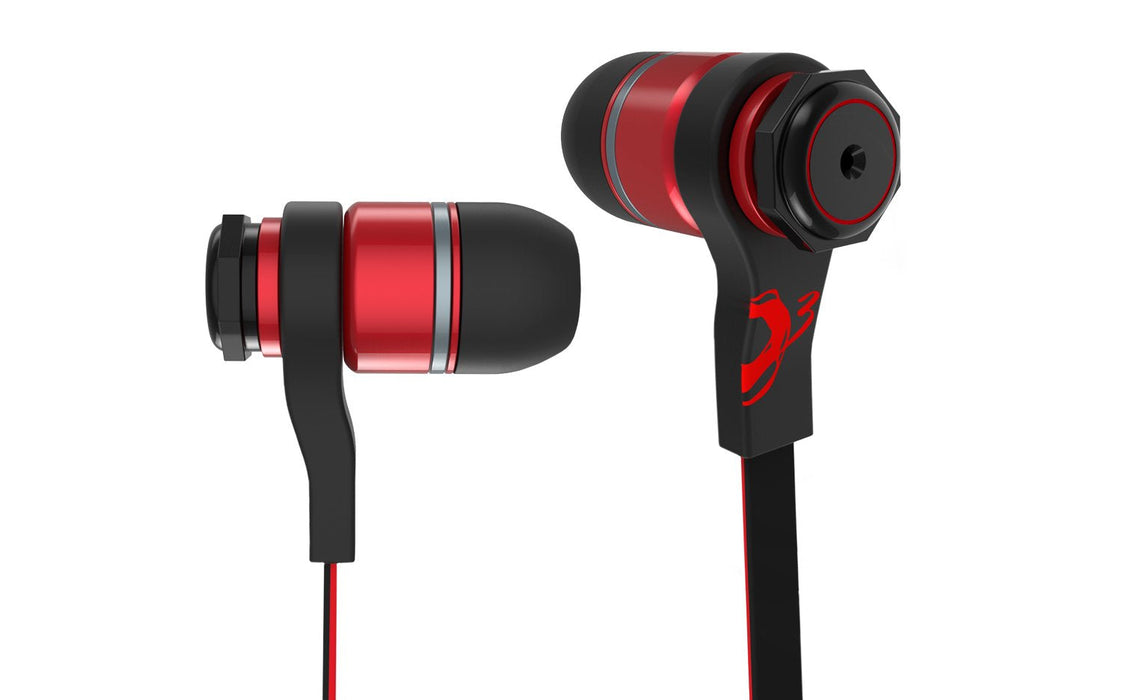 Auricular Gaming Ozone Trifx Rojo Negro Microfono Alambrico