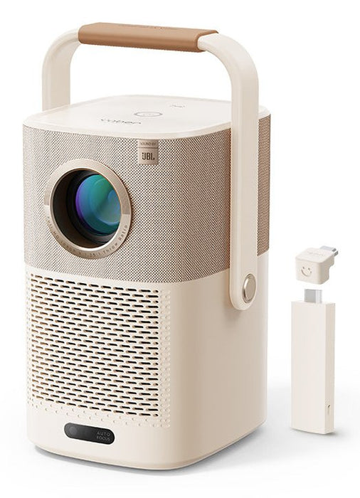 Yaber T2 Plus Google Tv, Projector 1080p, Jbl Repro, 450 Ansi Lumens, Beige