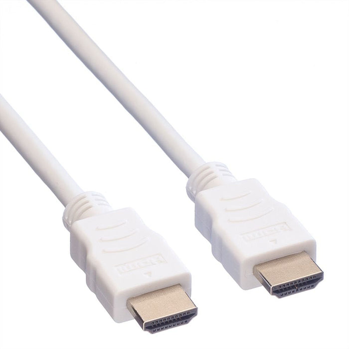 Value Hdmi High Speed Cable Mit Ethernet, Wei, 5 M