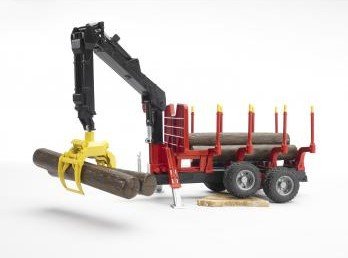 Bruder Remolque Con Grua Forestal - Escala 1:16 02252