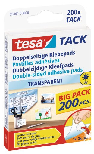 EAN 4042448042750 - TESA 59401-00000 etiqueta autoadhesiva Blanco 200 pieza(s) imagen 1