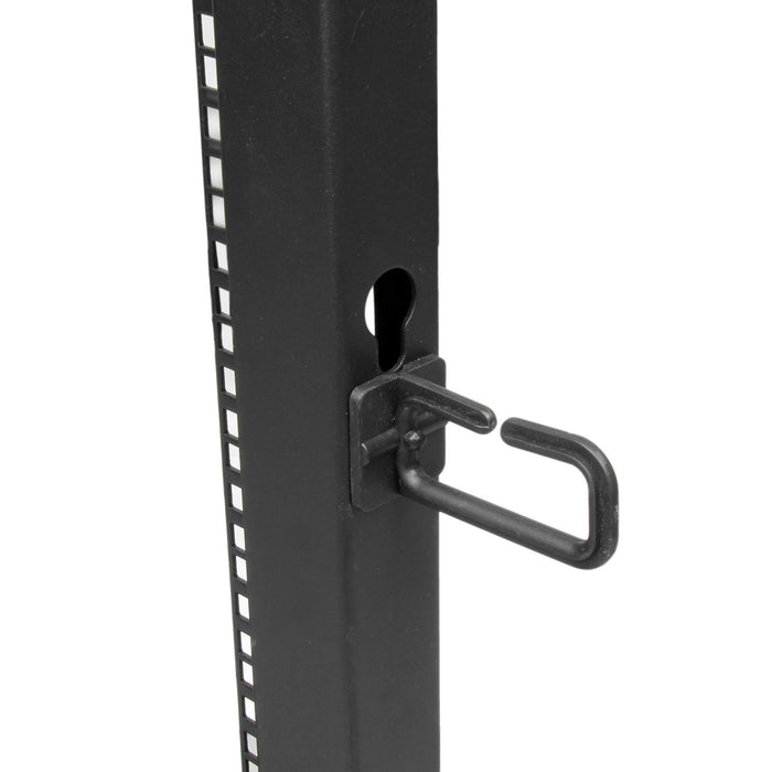 EAN 0065030886833 - StarTech.com 4POSTRACK18U armario rack Rack o bastidor independiente Negro imagen 3
