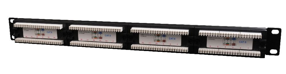 EAN 8716309079563 - Cablexpert Panel de Cat.6 24puertos con pasahilos trasero imagen 2