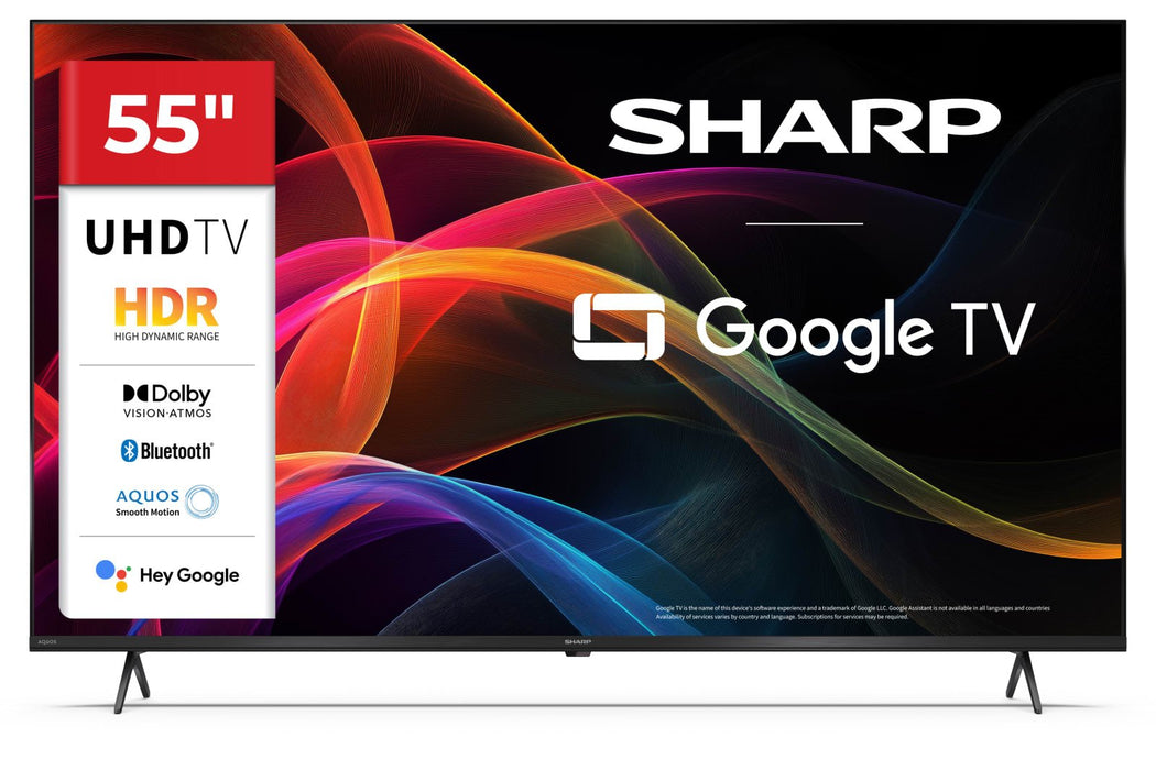 Sharp 55hl4465e, 139,7 Cm (55"), 3840 X 2160 Pixel, Qled, Smart-Tv, Wlan, Negro
