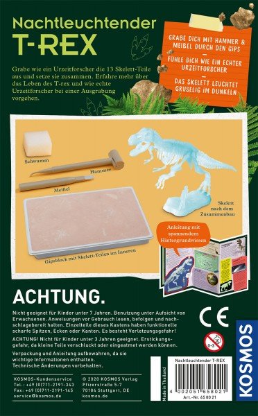 Kosmos Noctilucente T-Rex, Caja De Experimentos 658021