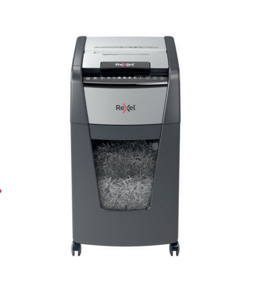 EAN 5028252613934 - Rexel Optimum Auto+ 300X triturador de papel Microcorte Negro, Gris imagen 1
