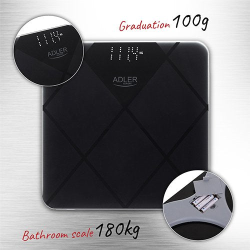 EAN 5903887803298 - Adler AD 8169 báscula de baño Rectángulo Negro, Grafito Báscula personal electrónica imagen 8