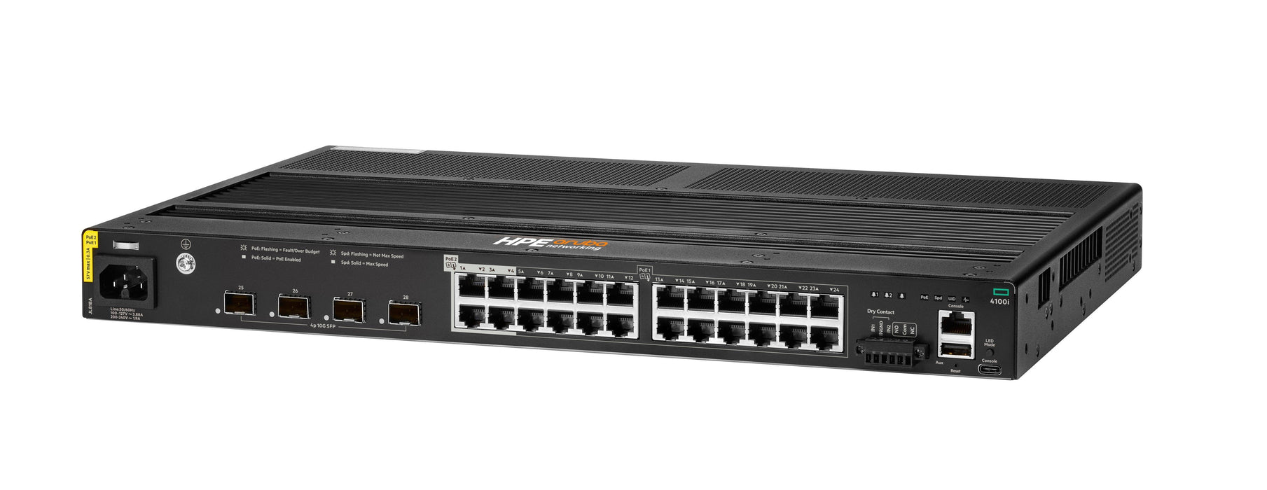 EAN 0190017486888 - HPE Aruba Networking CX 4100i 24p 1GbE 20p Class4 POE and 4p Class6 PoE 4p SFP+ Switch imagen 2