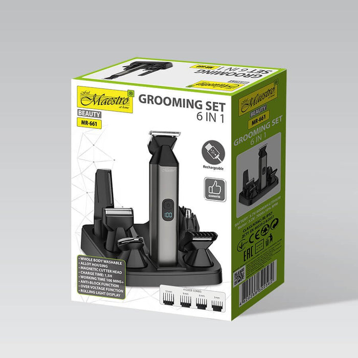 EAN 4820268322562 - Maestro MR-661 depiladora para la barba Batería 1,2 cm Negro imagen 5