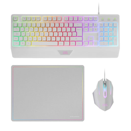 EAN 8435693105855 - Mars Gaming MCP124W teclado Ratón incluido Juego USB AZERTY imagen 1