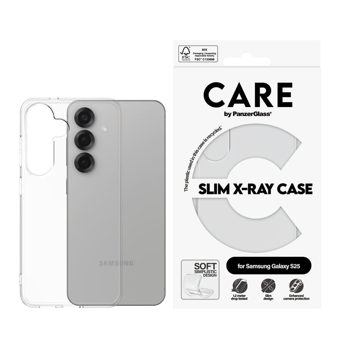 EAN 5715685016455 - PanzerGlass CARE™ by ® X-Ray Case Samsung Galaxy S25 funda para teléfono móvil Transparente imagen 2