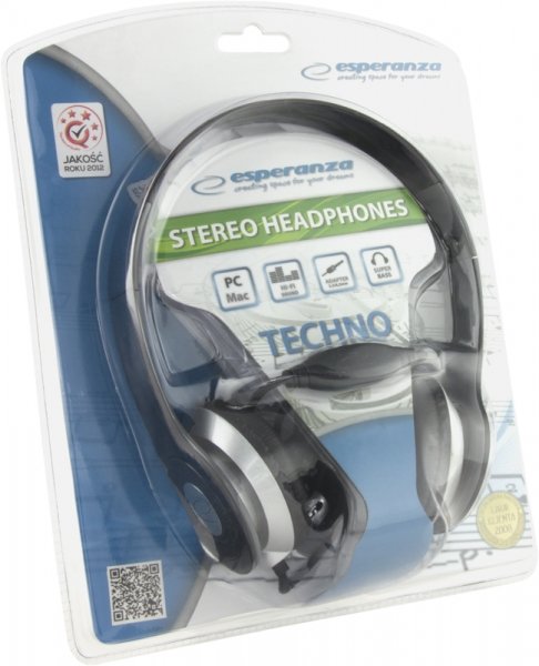 EAN 5901299903919 - Esperanza EH145K auricular y casco Auriculares Alámbrico Diadema Música Negro imagen 3