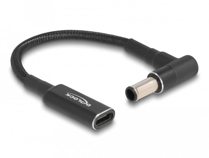 Delock 60043 Cable De Carga Portátil Usb Type-C Hembra A Sony 6,0 X 4,3 Mm Macho En Ángulo De 90° 15 Cm