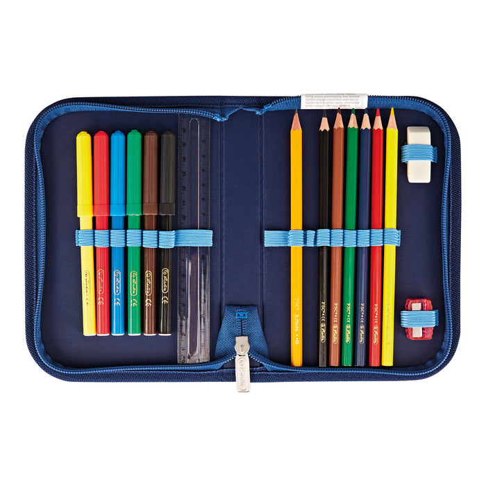 EAN 4008110344546 - Herlitz SoftLight Plus GreenLine Deep Sea juego de mochila escolar Niño Poliéster Azul imagen 5