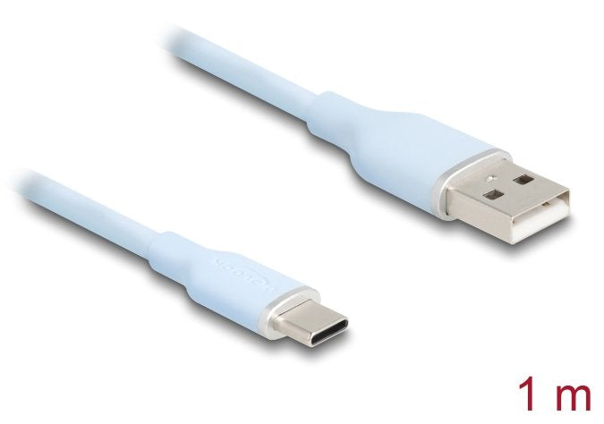 Delock Usb 2.0 Cable Usb Typ-A St > Usb Typ-C St 1m Blau