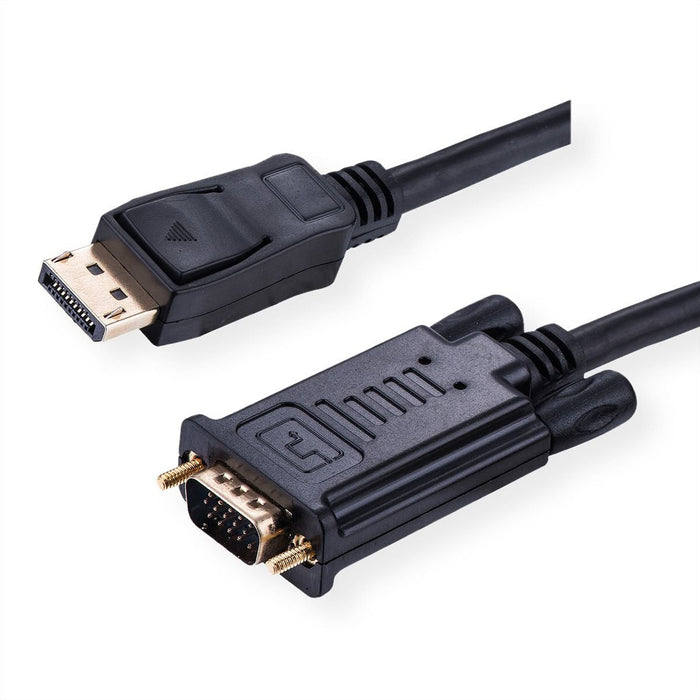 Value Cable Displayport-Vga, Dp St - Vga St, Schwarz, 2 M