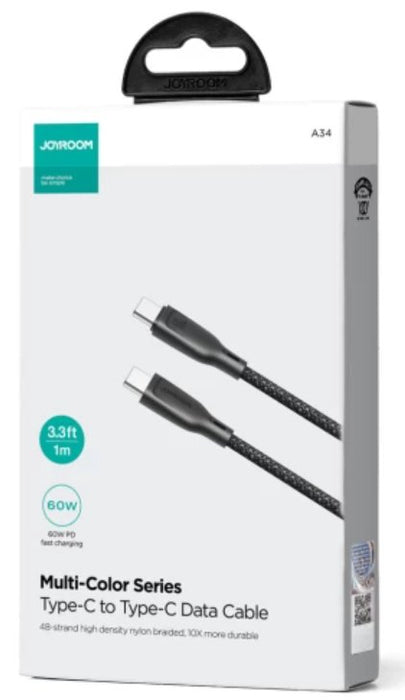 EAN 6941237110183 - JOYROOM 6941237110183 cable USB USB 2.0 1 m USB C Negro imagen 2
