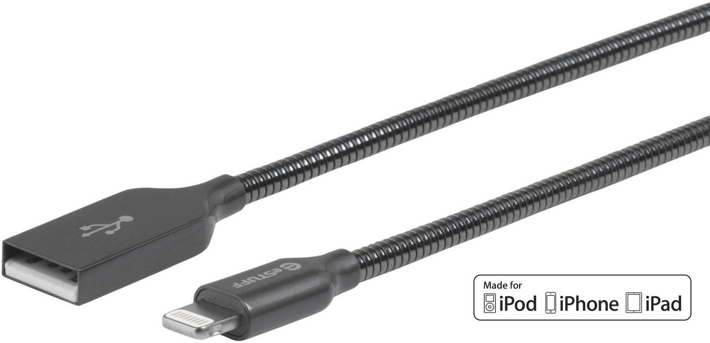 EAN 5706998334336 - eSTUFF ES601065 cable de conector Lightning 0,5 m Gris imagen 1
