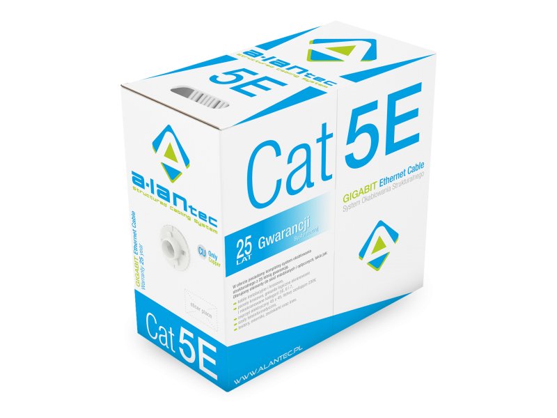 EAN 5901738551183 - Alantec KIF5PVC305 cable de red Blanco 305 m Cat5e U/UTP (UTP) imagen 1