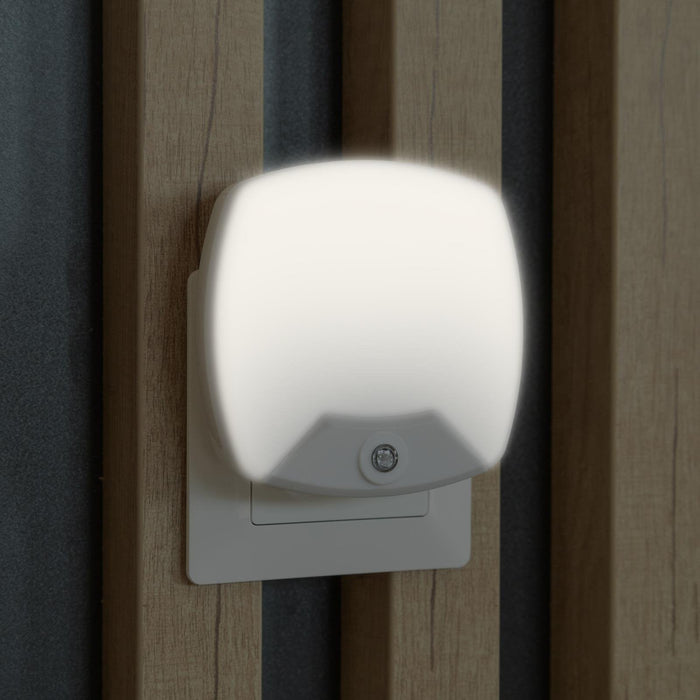 Entac Nachtlicht 0.5w Quadrat. Ww Blanco Dämmerungssensor