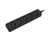 EAN 5901969414899 - Lanberg PS0-05E-0300-BK base múltiple 3 m 5 salidas AC Interior Negro imagen 4