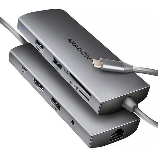 EAN 8595247907523 - Axagon HMC-8HLSA base para portátil y replicador de puertos Alámbrico USB 3.2 Gen 1 (3.1 Gen 1) Type-C Gr imagen 1