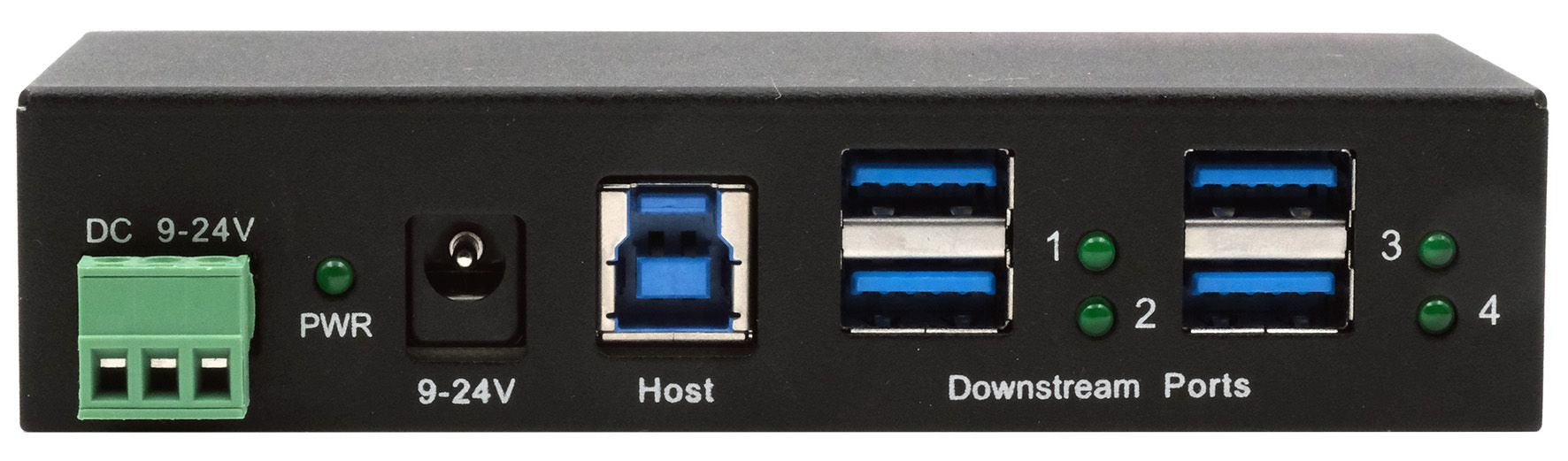 EAN 4718359112447 - EXSYS EX-11244HMS hub de interfaz USB 3.2 Gen 1 (3.1 Gen 1) Type-B 5000 Mbit/s Negro imagen 3