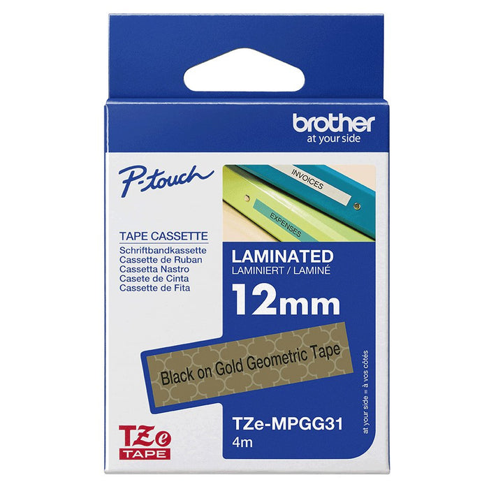 EAN 4977766770194 - Brother TZE-MPGG31 cinta para impresora de etiquetas Negro en el oro imagen 4