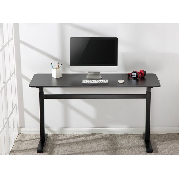Sit-Stand Desk, Manual, 140x60cm, Negro