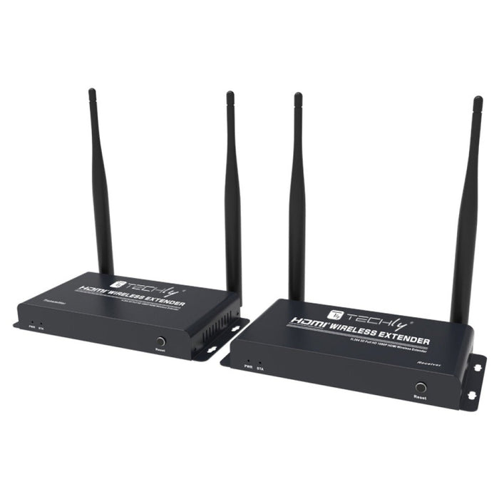 EAN 8059018365610 - Techly IDATA HDMI-WL212 extensor audio/video Transmisor y receptor de señales AV Negro imagen 1