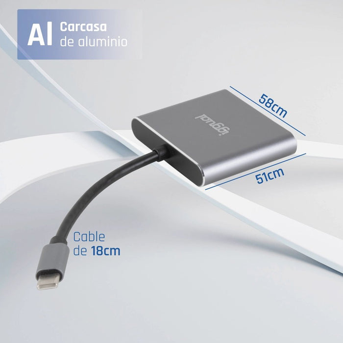 EAN 8435364318461 - iggual IGG318461 base para portátil y replicador de puertos USB 3.2 Gen 1 (3.1 Gen 1) Type-C Negro imagen 10