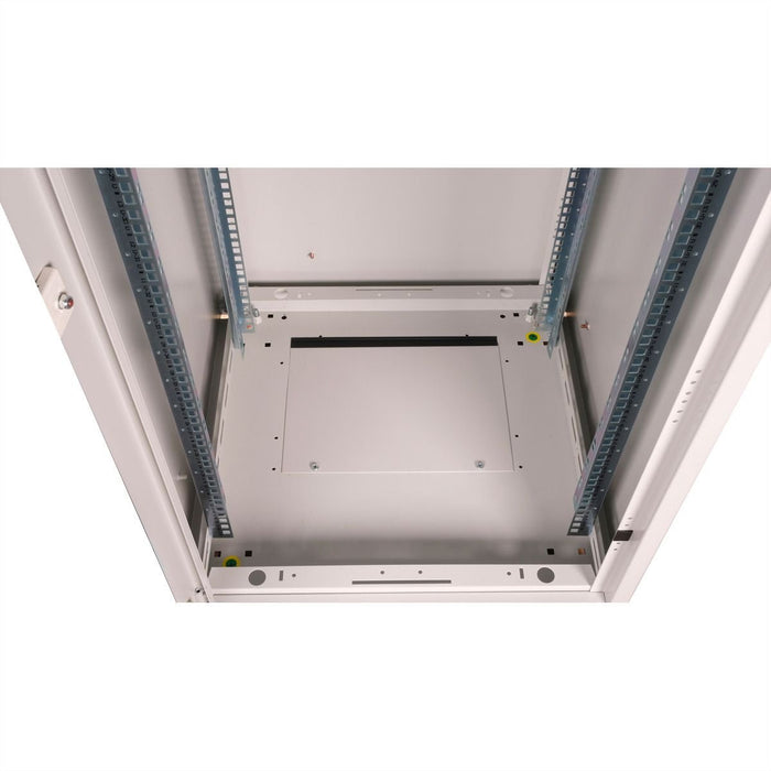 Roline 19-Zoll Netzwerkschrank Basic 42 He, 600x600 Bxt Glastr Grau