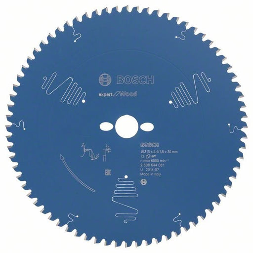 EAN 3165140796477 - Bosch 2 608 644 081 hoja de sierra circular 31,5 cm 1 pieza(s) imagen 1