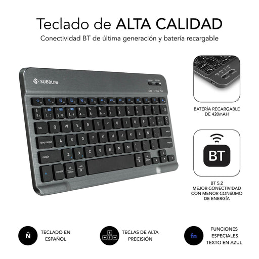 EAN 8436586743772 - SUBBLIM SUBKT3-BTS070 funda para tablet 27,9 cm (11") Libro Negro imagen 2