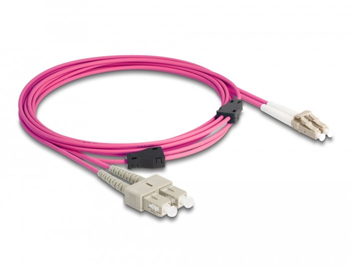 Lwl Cable Con Armadura Metálica Lc Duplex A Sc Duplex Multimode Om4 3 M
