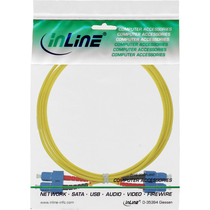 Cable Dúplex De Fibra Óptica Inline, Sc/Sc 9/125 ?M, Os2, 3 M
