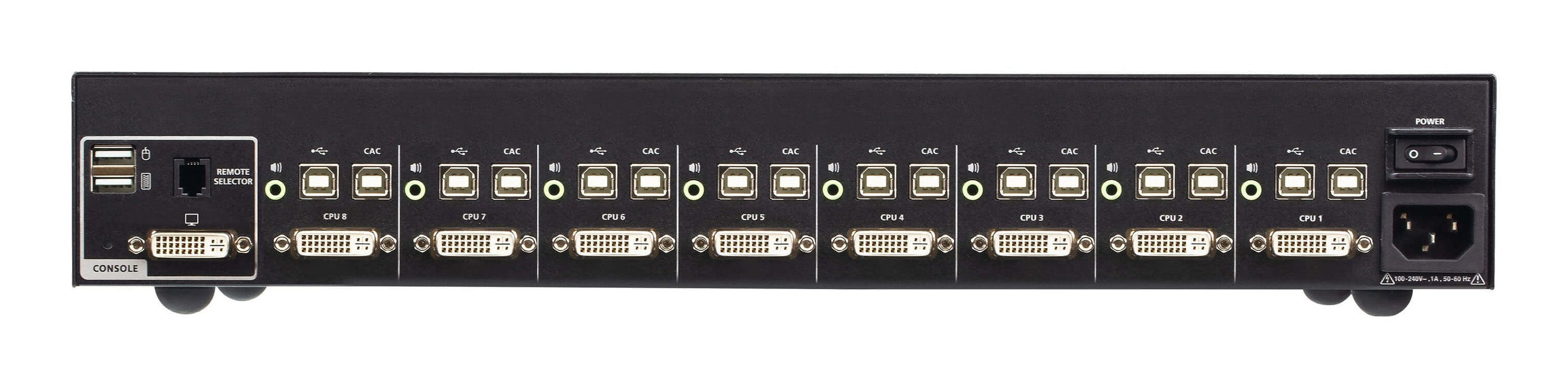 8-Port Usb - 4k Dvi Secure Kvm Switch With Card Reader (Psd Pp V4.0 Compliant)