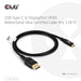 EAN 8719214473099 - CLUB3D CAC-1559 adaptador de cable de vídeo 1 m USB Tipo C DisplayPort Negro imagen 3