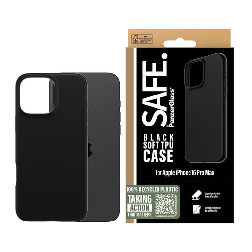 EAN 5715685003370 - PanzerGlass SAFE. by ® TPU Case Black iPhone 16 Pro Max funda para teléfono móvil Negro imagen 2