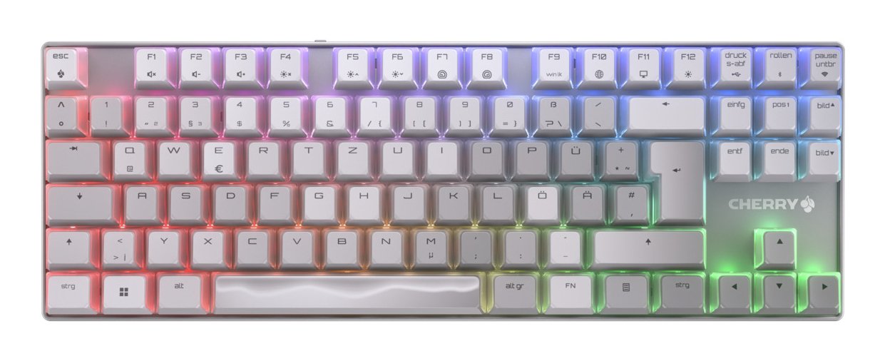 EAN 4025112115547 - CHERRY XTRFY MX 8.2 TKL Wireless XAGA teclado Juego USB + RF Wireless + Bluetooth QWERTZ Alemán Blanco imagen 1