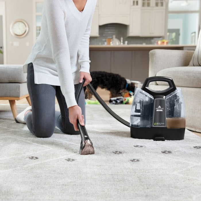 EAN 0011120272314 - Bissell SpotClean Pet Plus máquina de limpieza de alfombras Seca y húmeda Negro, Transparente imagen 12