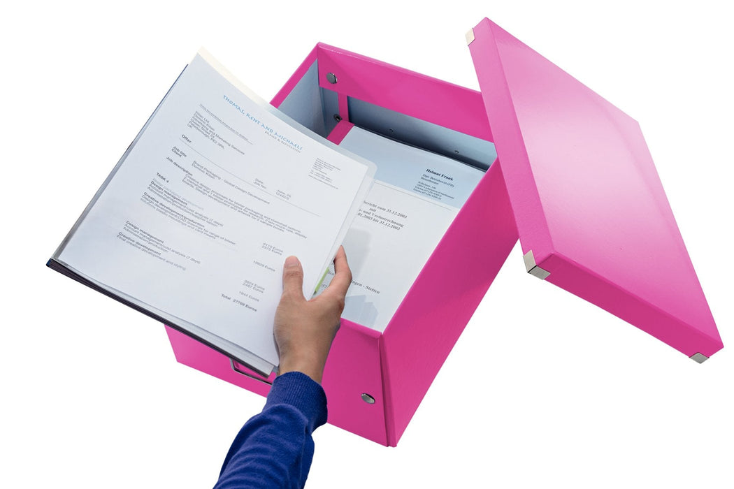 Leitz Caja De Almacenamiento Click & Store 16,7 L - 28,1 X 36,9 X 20,0 Cm Rosa