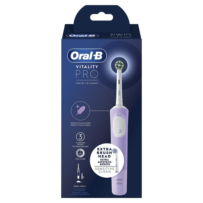 Braun Oral-B Vitality Pro Morado Cepillo De Dientes Eléctrico Recargable