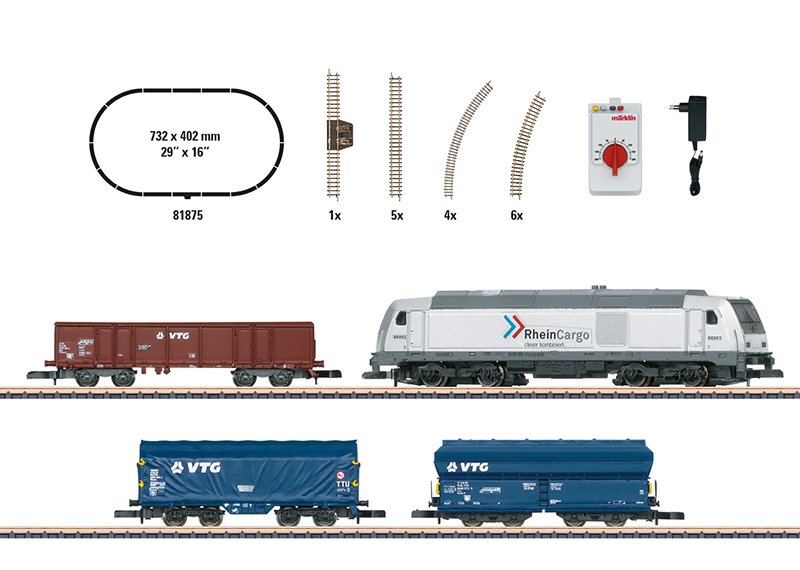 Märklin 81875 Z Startset Mod.Gueterverkehr