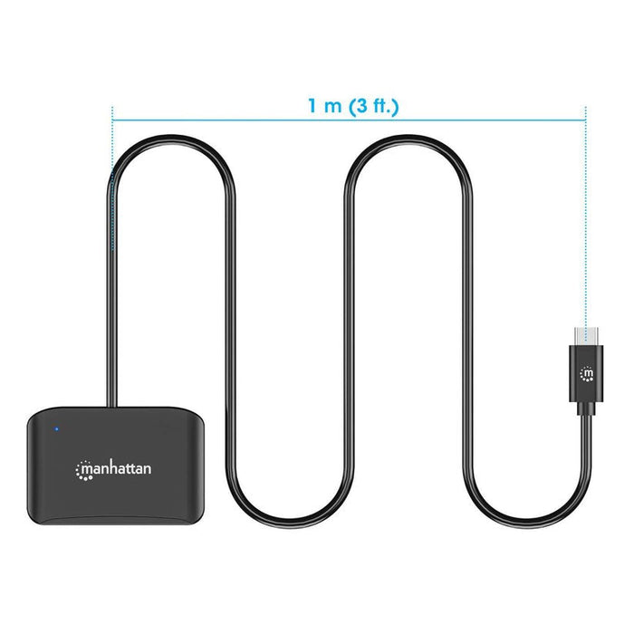 Manhattan Usb 2.0 Typ-C Kartenlesegerät Smartcard- Microsdxc