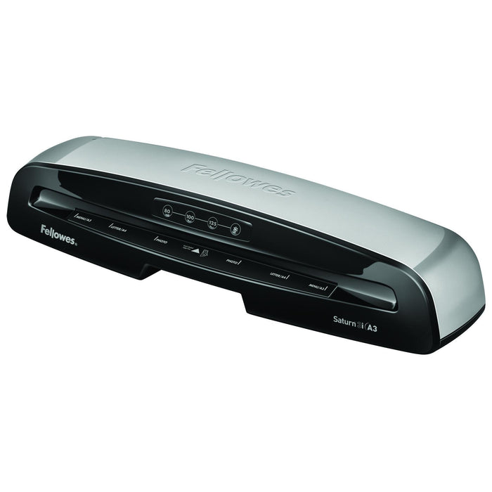 EAN 0043859679980 - Fellowes Saturn 3i Plastificadora en frío/caliente 300 mm/min Negro, Plata imagen 3
