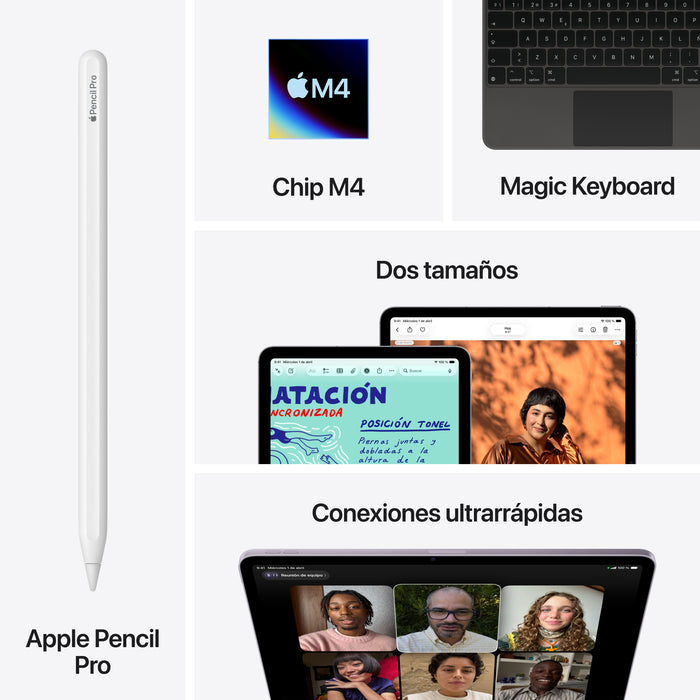 Apple 13-Inch Ipad Air M4 Wi-Fi + Cellular Tableta 256 Gb 13" Ips (2732 X 2048) 3g 4g 5g Púrpura