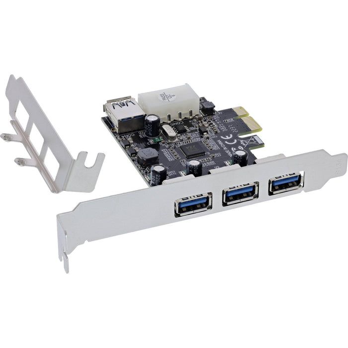 Inline Pcie Tarjeta - 3x+1x Usb 3.2 Gen.1 - Molex Kompatibler 4-Pin Stromanschluss