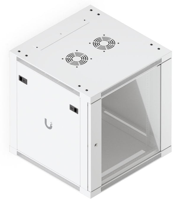 Fully Assembled Wall-Mount Rack With Built-In Fans And Uacc-Rack-12u-Wall-600-G