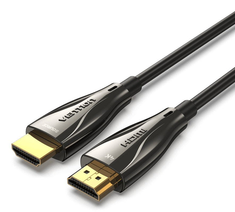 Cable Hdmi Óptico Vention Macho A Macho 1,5 M Negro Aleación De Zinc